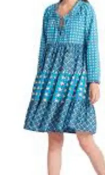 Tuckernuck Ro's Garden Sonia Short‎ Dress, Blue Celia size xs