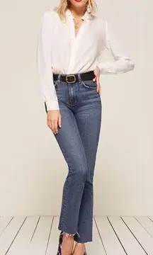 Reformation Liza High Rise Straight Jeans in Kasai- Size 30