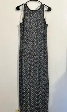 Adrianna Papell Evening Blue & Purple Beaded Formal Gown Medium | Formal Dress