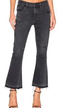 Citizens Of Humanity‎ Sasha Twist Crop Flare 27 Black Hawk NWT