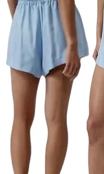 Athleta Womens Calm Cool Short in Baby Blue Lightweight‎ Relaxed Fit Size 3X