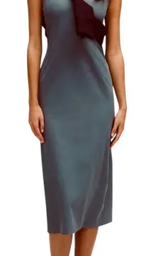 Lululemon All Aligned Ribbed Mini Dress Gray Blue Size 8 NEW MSRP 128.00