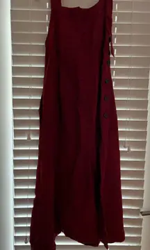 Maxi red thrift pony dress