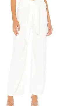 Superdown Jordayn Tie Waist Pants in White