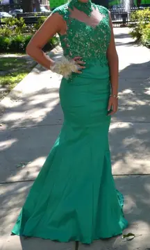 Formal Emerald Green Gown