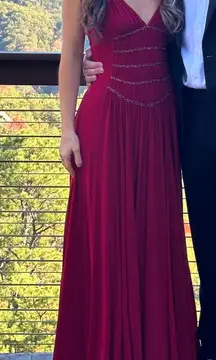 Cranberry Maxi Gown