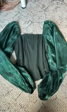 Green Corset Top