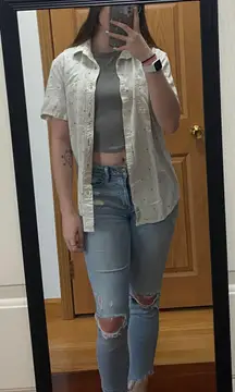 men’s taco and skull print short sleeve button down