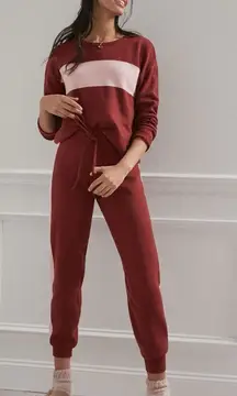 ✨Anthropologie Saturday Sunday Clara Colorblocked Jogger Lounge Sz Large Pants✨