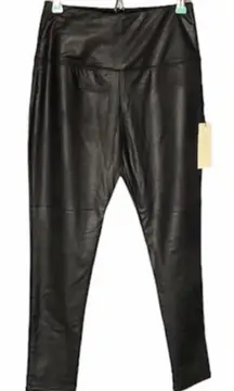 Rachel‎ Zoe black faux leather leggings size S