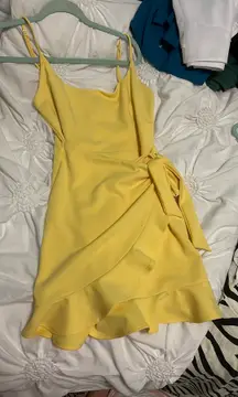 Yellow Ruffle Dress