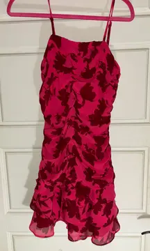 DO+BE Raspberry Ruffle Dress