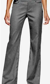 Gap Women's Modern Boot Linen Work Pants in Charcoal Gray Size 16R NWT