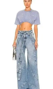 SER.O.YA Cropped Cazzie Top In Country Blue