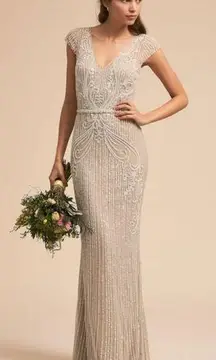 BHLDN NEW BLHDN Sanders Beaded Wedding Maxi Dress