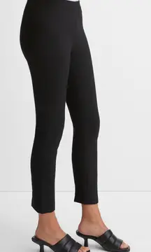 VINCE $295 Black Stitch Front Seam Ponte Legging S