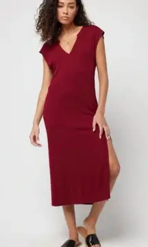 L*SPACE Robyn V Neck Dress in Cabernet