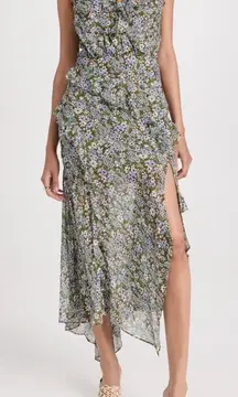 Veronica Beard Avenel Dress Green Sz 4 NWT