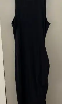 Aerie Halter Neck Black Maxi Dress