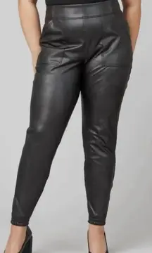 SPANX Faux Leather Jogger Pants Women's Size XS