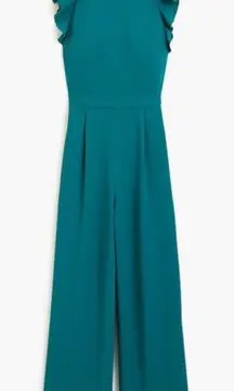 NWT J. Crew Sleeveless Ruffle Jumpsuit in 365 Crepe