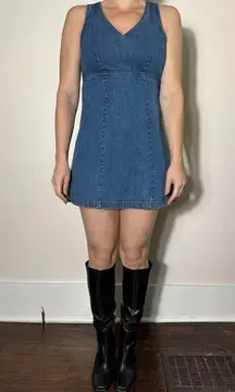 Super Flattering American Eagle Denim Mini Dress Size Small
