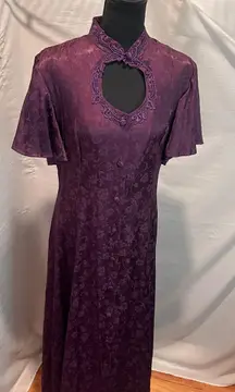 New Frontier Western Brides Maid Dress -Plum Purple -Size 15