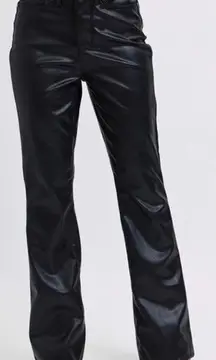 Judy Blue Straight Black Faux Leather Pants Sz 11/30