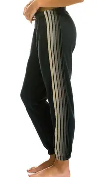 Aviator Nation five stripe charcoal sweatpants