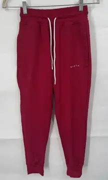 NVGTN Ruby Red Jogger Pant Women Small‎ Athletic Athleisure Gym Workout Yoga