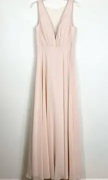 Jenny Yoo Ryan Whipped Apricot Bridesmaid Bridal Formal Maxi Dress