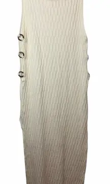 Free People Beach Lilliana Cream Sleeveless Knit Sweater Dress NWOT