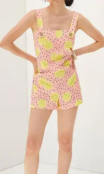 NWT $148  Hutch Pink Lemon Short Overalls S
