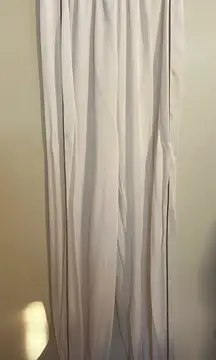 Zara PIPED TRIM SILK PANTS