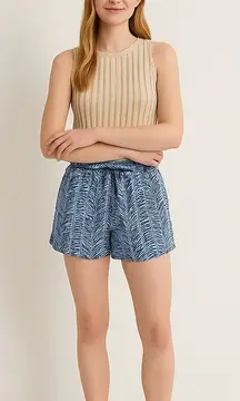 Omika Palm Frond Paperbag Shorts (Size:Medium)