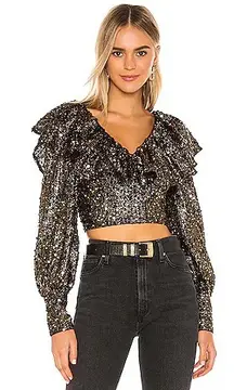 /Tularosa Presley Sequin Top