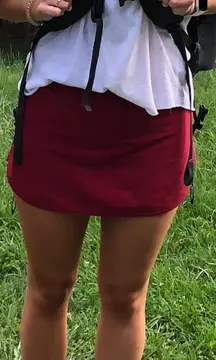 Maroon Skort