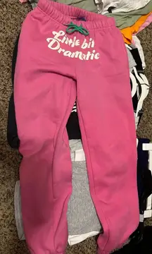 Pink Sweatpants Little Bit Dramatic