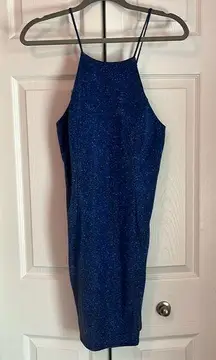 Blue sparkly homecoming dress