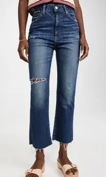 MOUSSY‎ VINTAGE MV Rhode Cropped Flare Jeans Size 25