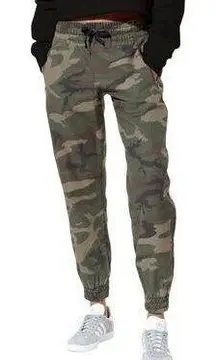 Tna Alix Camo Joggers Green Size XXS Streetwear Festival Casual Baggy Utility