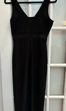 Vintage Adrianna Papell Evening Classic Timeless Beaded Mesh Formal Gown Size 6