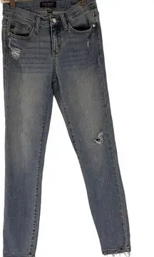 Judy Blue Mid Rise Distressed Skinny Jeans Size 5 / 27