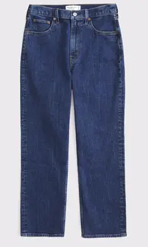 Abercrombie & Fitch Ultra High Rise Ankle Straight Jean in Dark Blue‎ Size 27 4