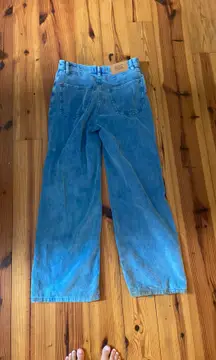 BDG Blue Corduroy Mom Jeans