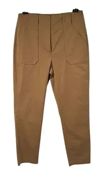 Veronica Beard Mahary Pants High‎ Rise Pockets Sand Brown