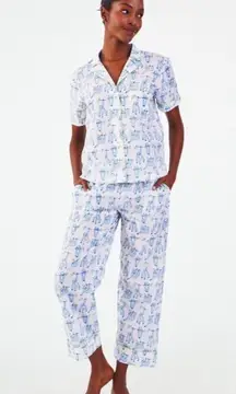 NEW NWOT Roller Rabbit Sleepy Sloth Liza Lounge Set Pants & Top Pajamas Size nXS