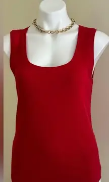 Chico's  Red Camisoles Square Neck Line SummerTop Sz 1