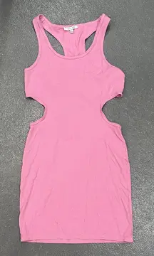 Pink Cutout Tank Dress