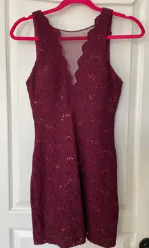 Maroon Cocktail Dress